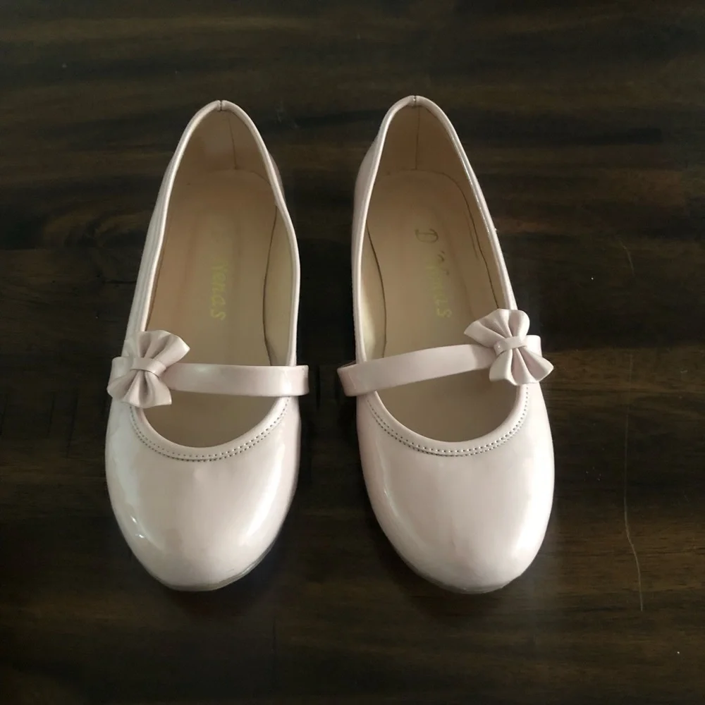 Shoes Flat Pink Bow